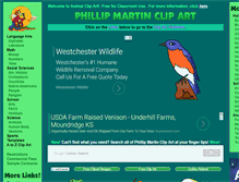 Tablet Screenshot of animals.phillipmartin.info